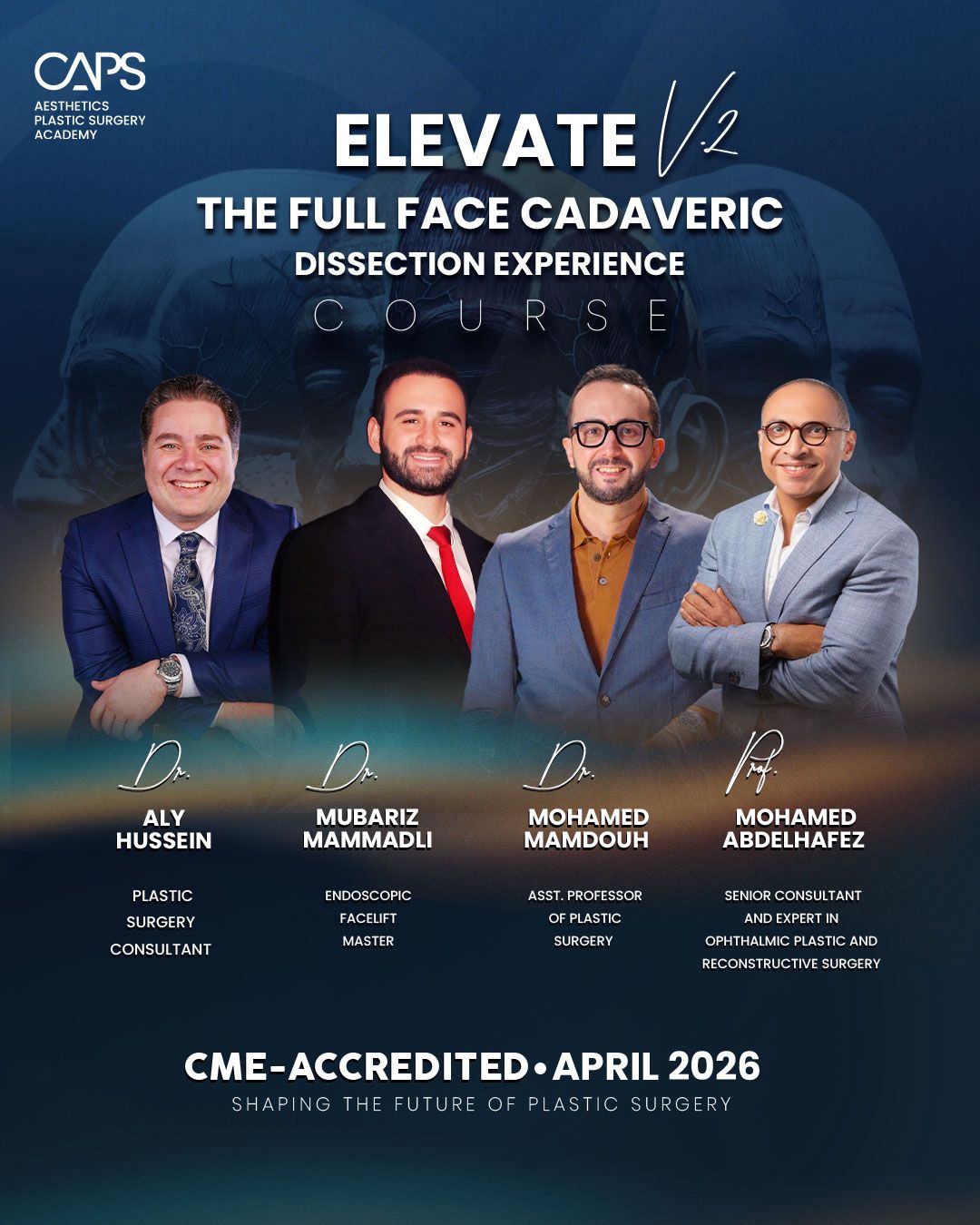 Elevate V2 – Full Face Cadaveric Dissection Experience Course